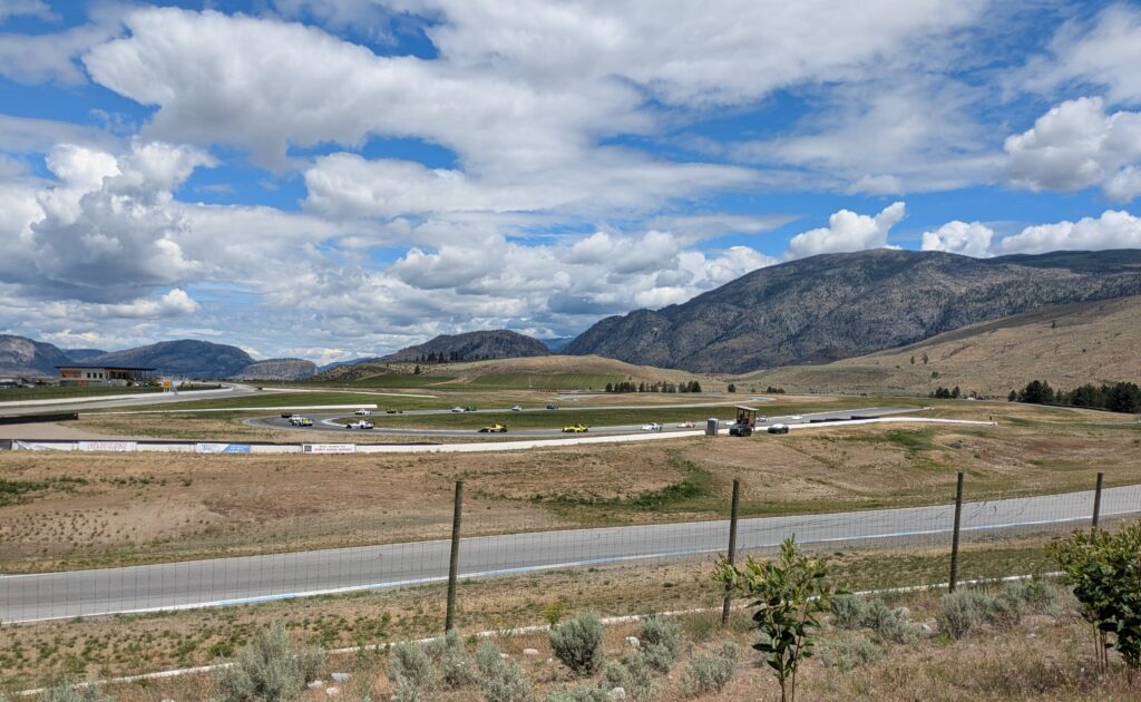 View of Area 27 racetrack from the public viewing area